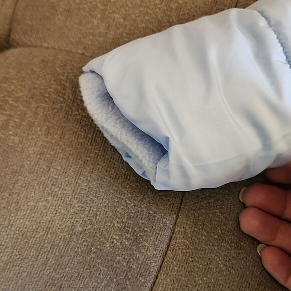 Jessica Simpson baby girl blue soft faux fur lined coat size 24 months NWT - Picture 8 of 11